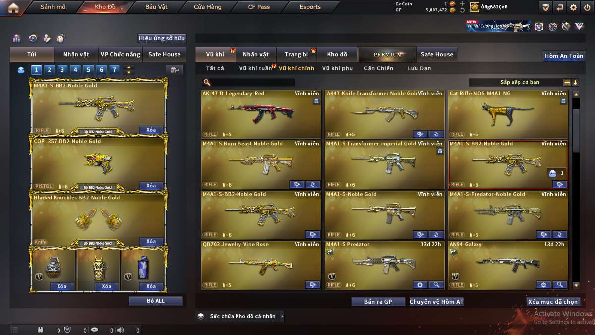 shop acc cf uy tin gia re